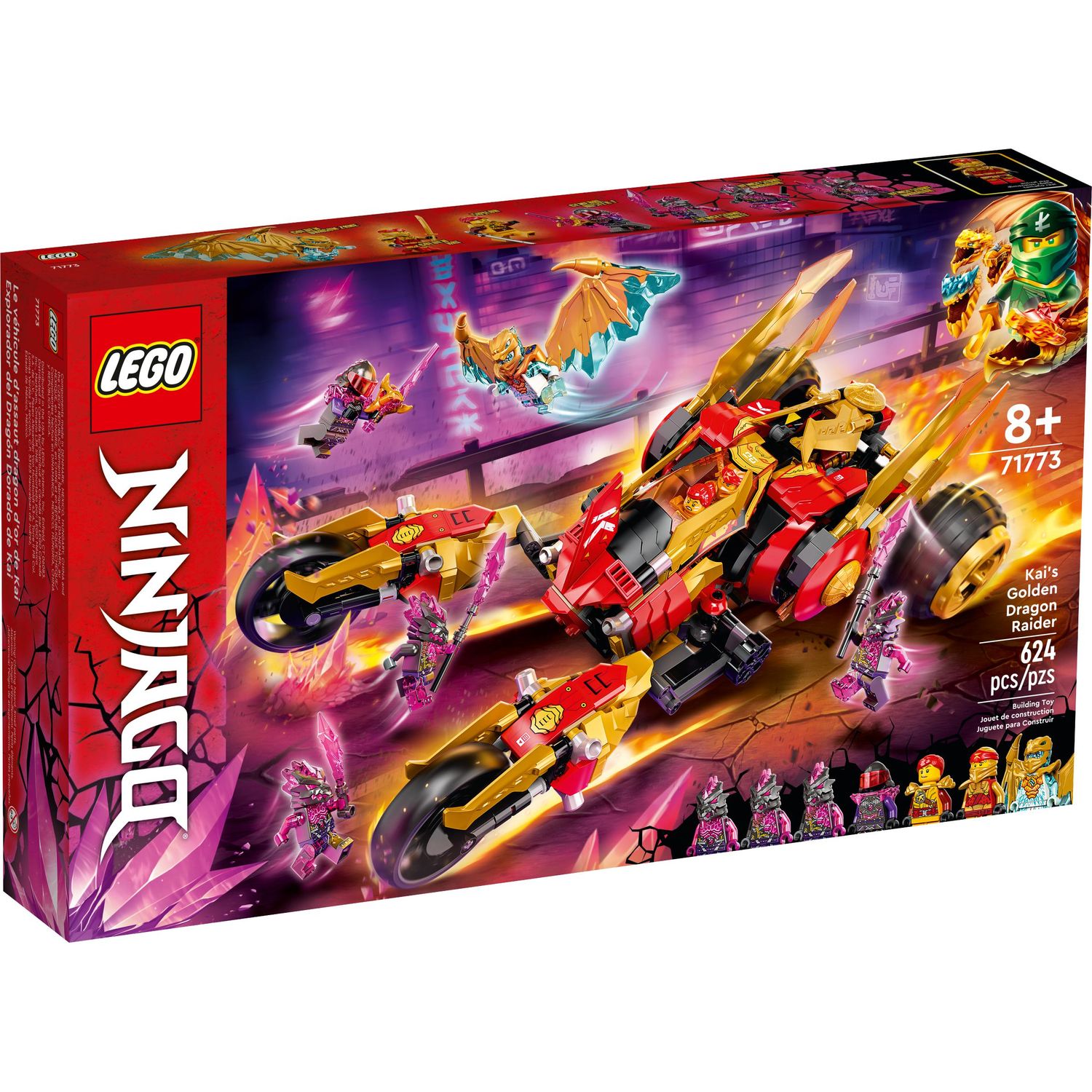 Конструктор LEGO NINJAGO Багги Кая Золотой дракон 624 дет. - фото 1