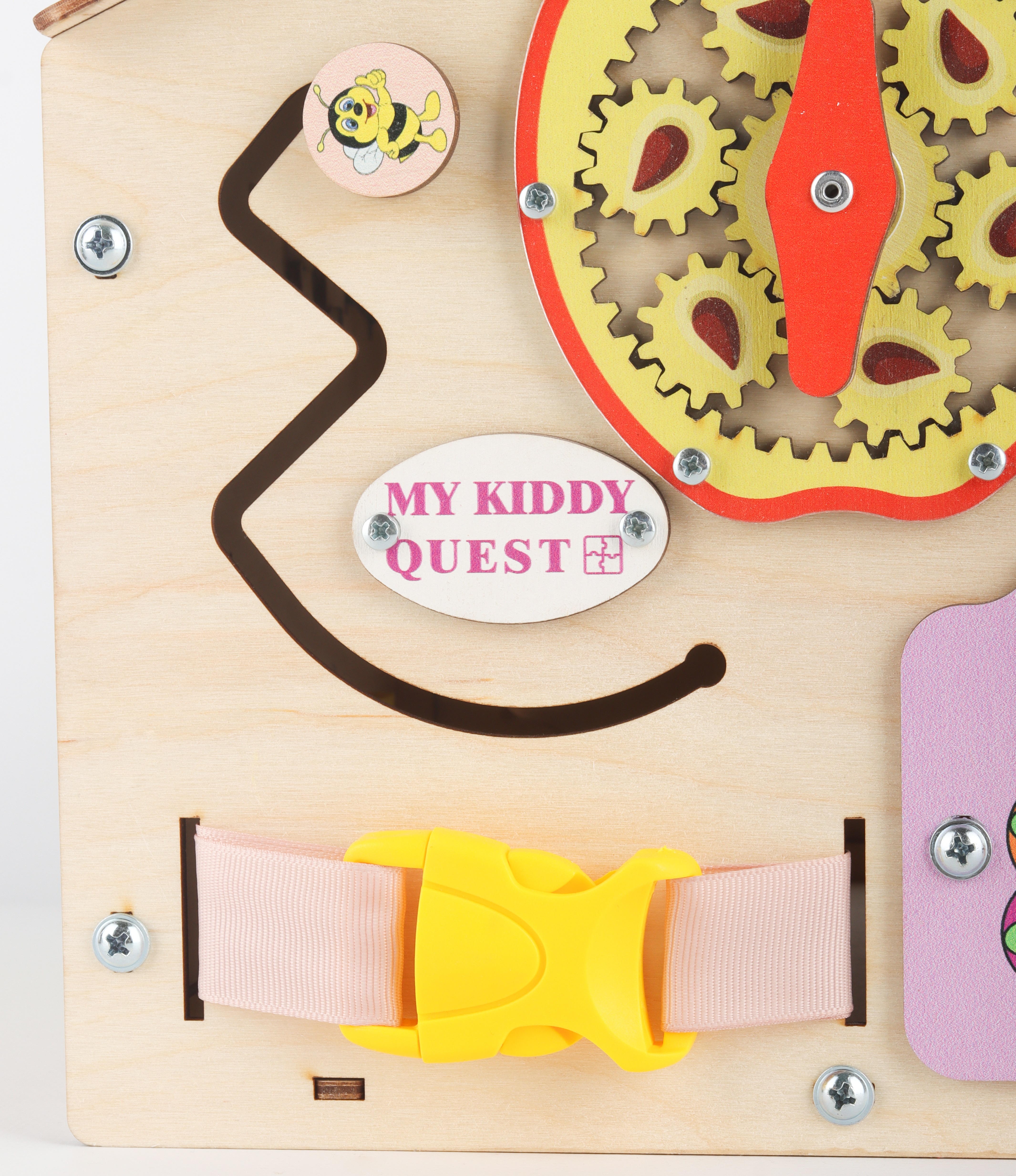 Игрушка MyKiddyQuest бизиборд Мишка - фото 15