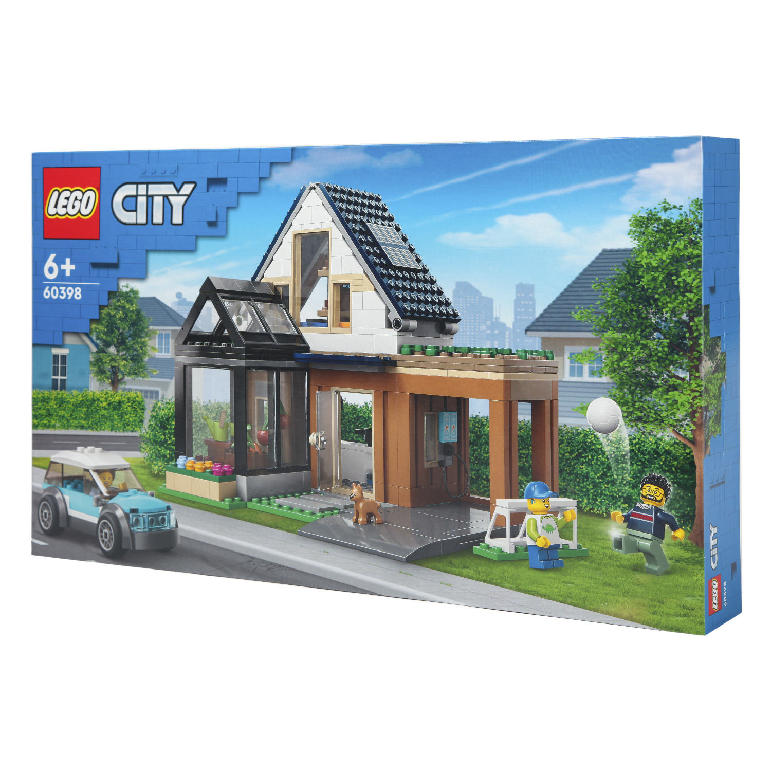 Конструктор LEGO City Family House and Electric Car блочный - фото 12