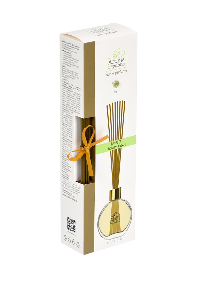 Ароматический диффузор Aroma Republic в стеклянном флаконе 70 мл №62 Honey pear - фото 1