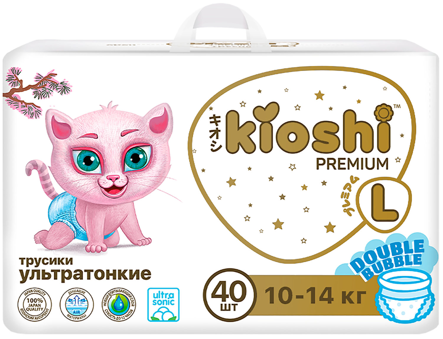 Трусики Kioshi Premium L (10-14 кг) 40 шт. - фото 1