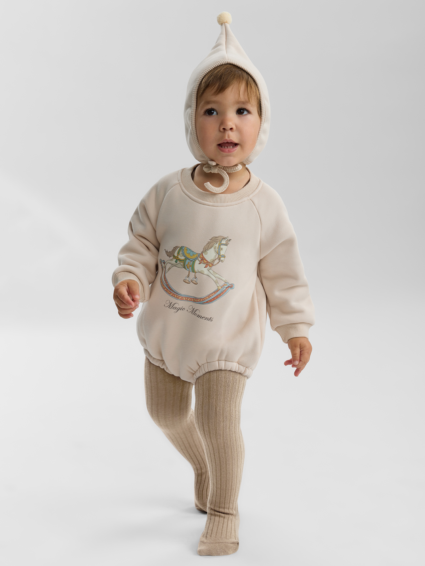 Боди и шапочка Happy Baby 88573-0_cream - фото 3