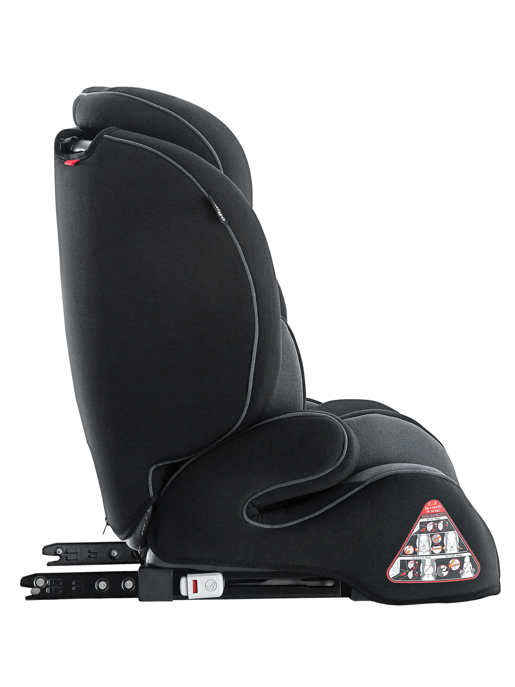 Автокресло Indigo Winner Isofix 1/2/3 (9-36 кг) серый - фото 9