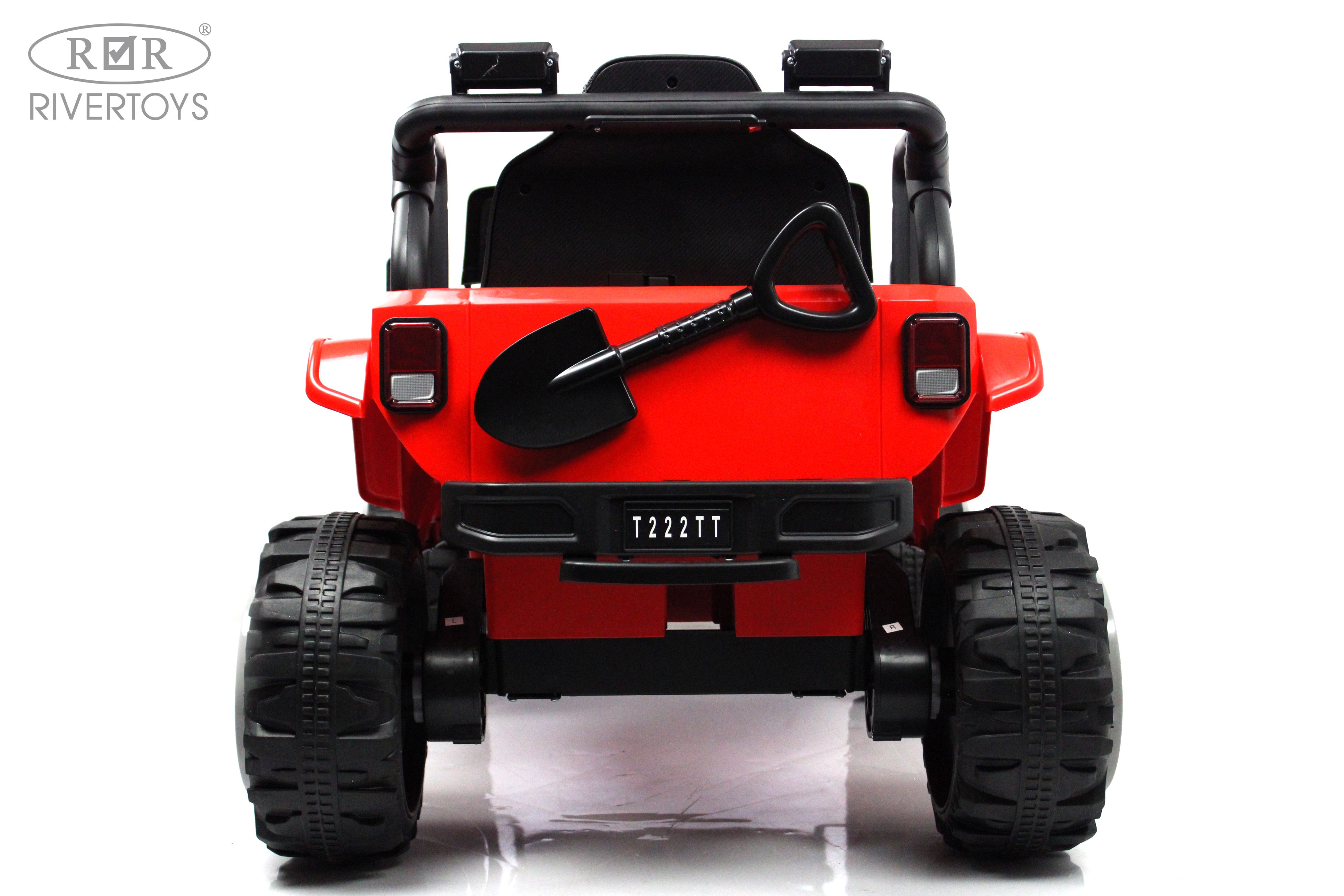 Электромобиль RIVERTOYS T222TT-4WD-RED С пультом ДУ - фото 8
