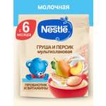 Каша молочная Nestle Мультизлаковая груша персик 200г