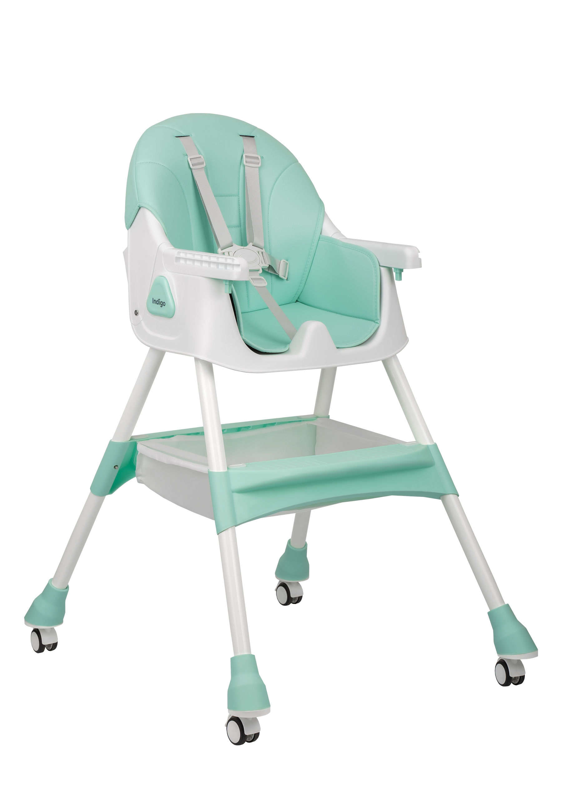Стульчик для кормления Indigo Corn Flex мятный - фото 2