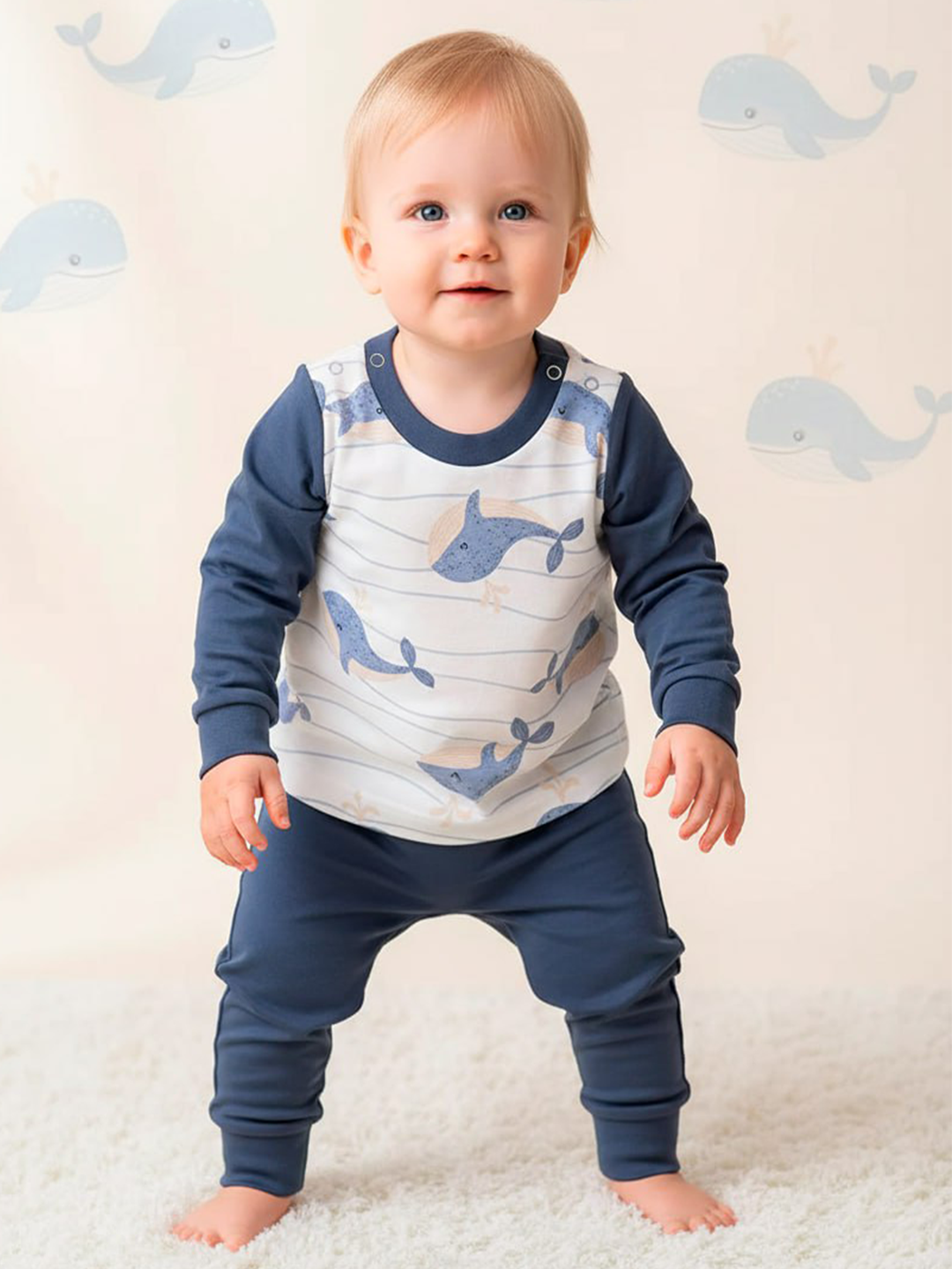 Лонгслив и штанишки Совенок Дона 2-10237-28/1 - фото 1