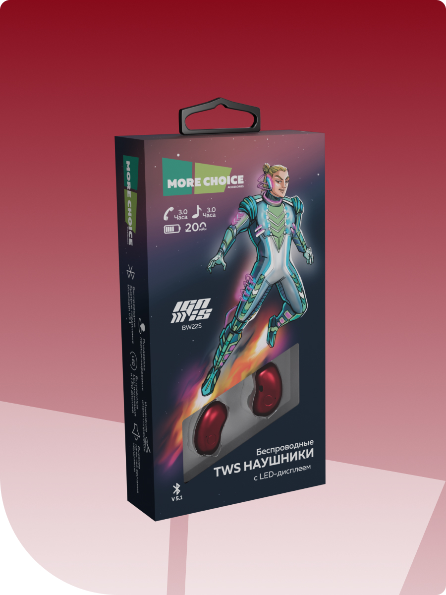 Наушники TWS More Choice - фото 4
