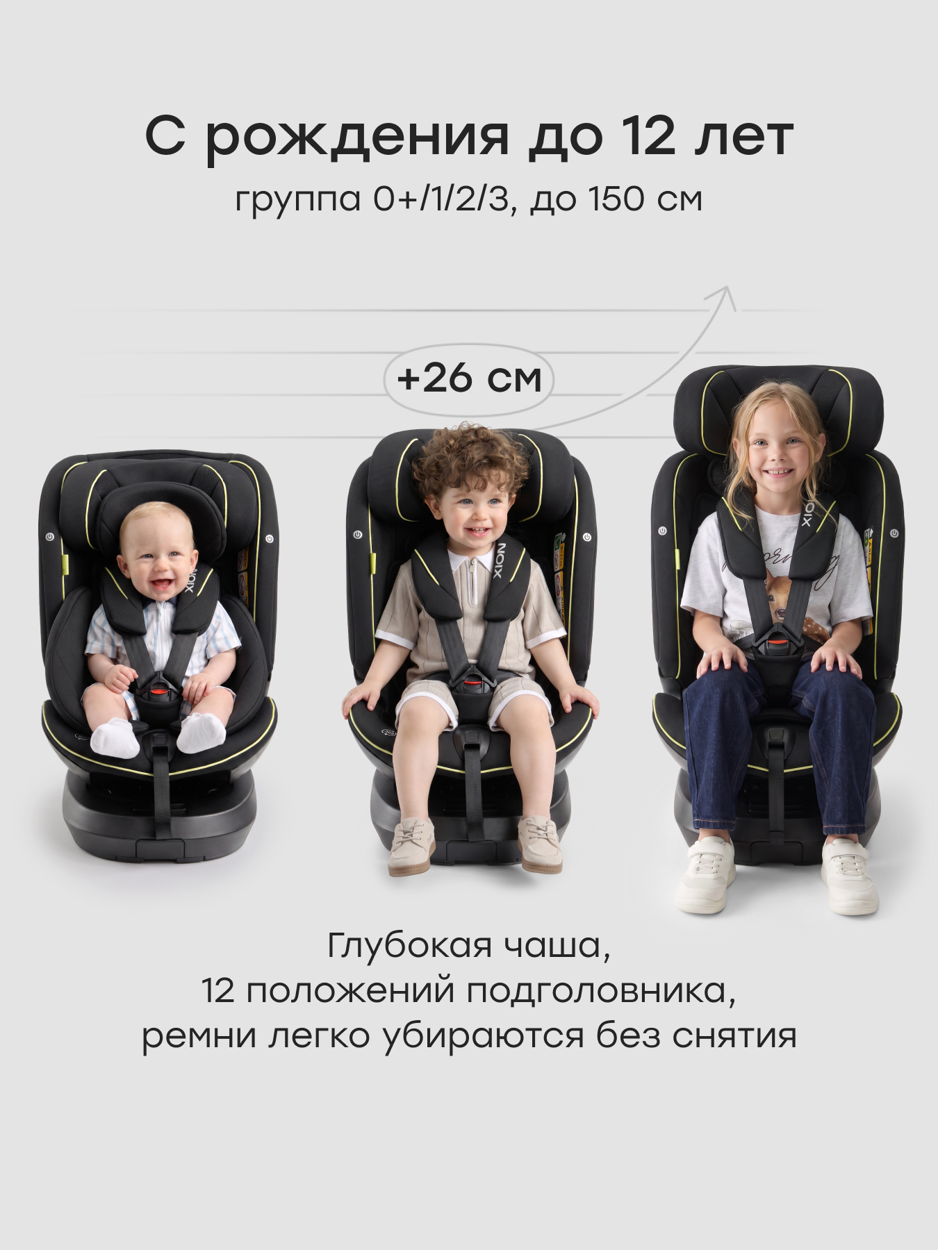 Автокресло Happy Baby Xion Isofix 0+/1/2/3 (0-36 кг) черный - фото 7