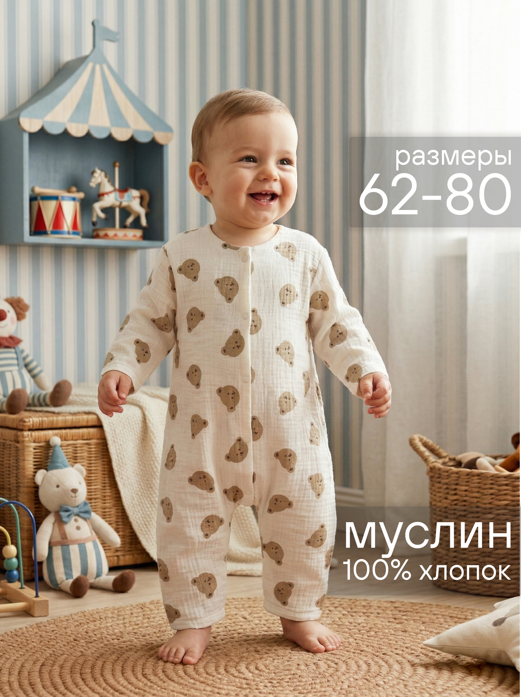 Комбинезон СОННЫЙ ГНОМИК 1003/44 - фото 2