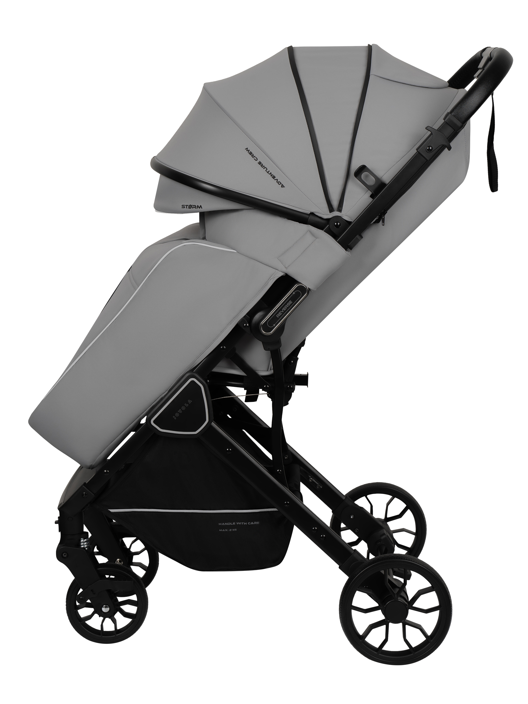 Коляска прогулочная JOVOLA Storm, светло-серый - фото 21