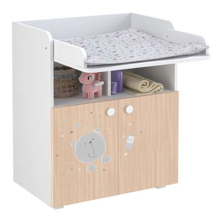 Комод Polini kids French 1270 Teddy Белый-Дуб пастельный