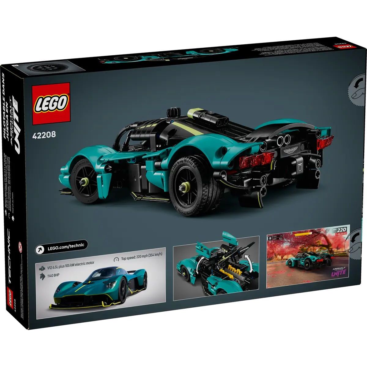 Конструктор LEGO Technic Астон мартин валькирия 707 дет. - фото 6