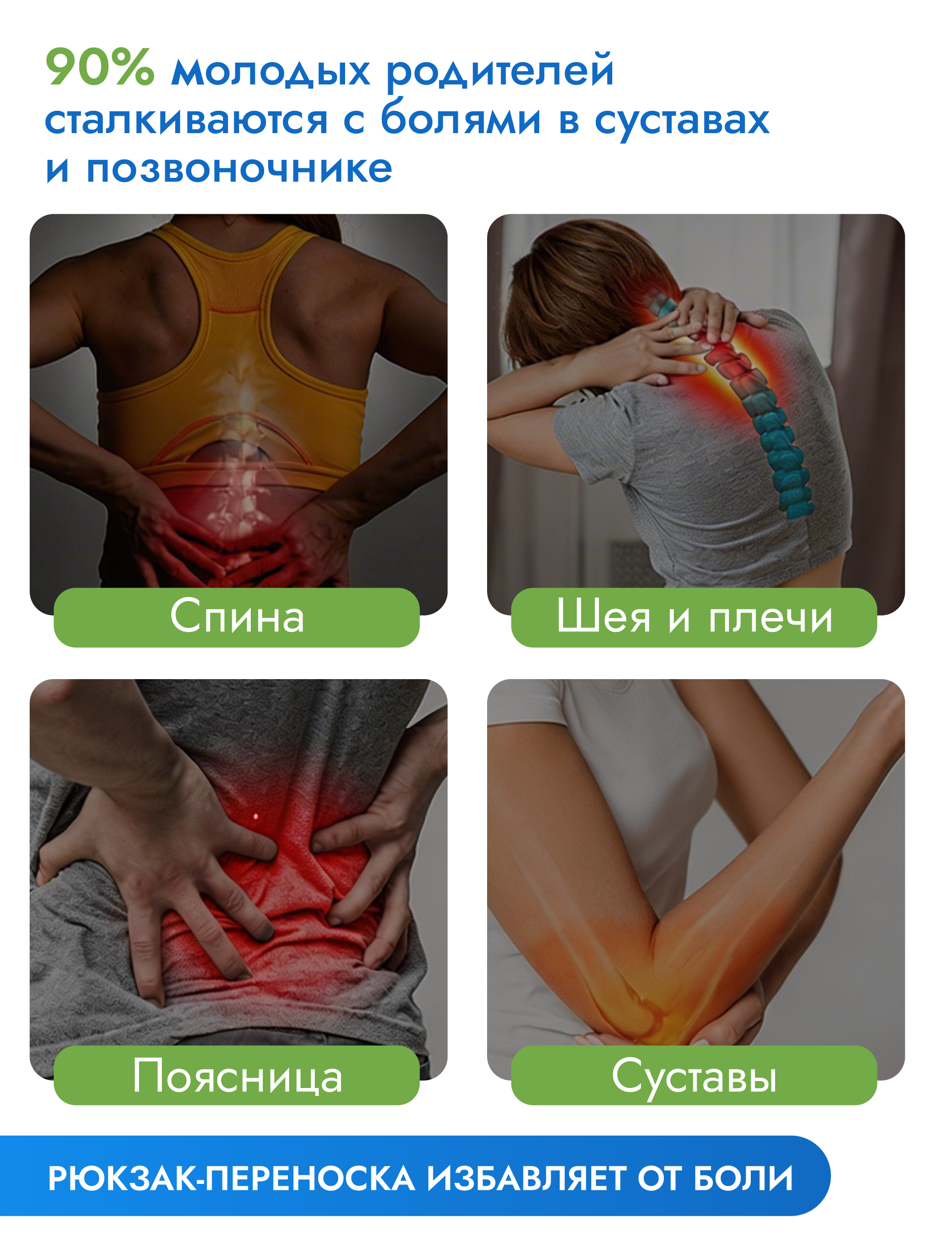 Рюкзак-слинг Puremama эргорюкзак - фото 7