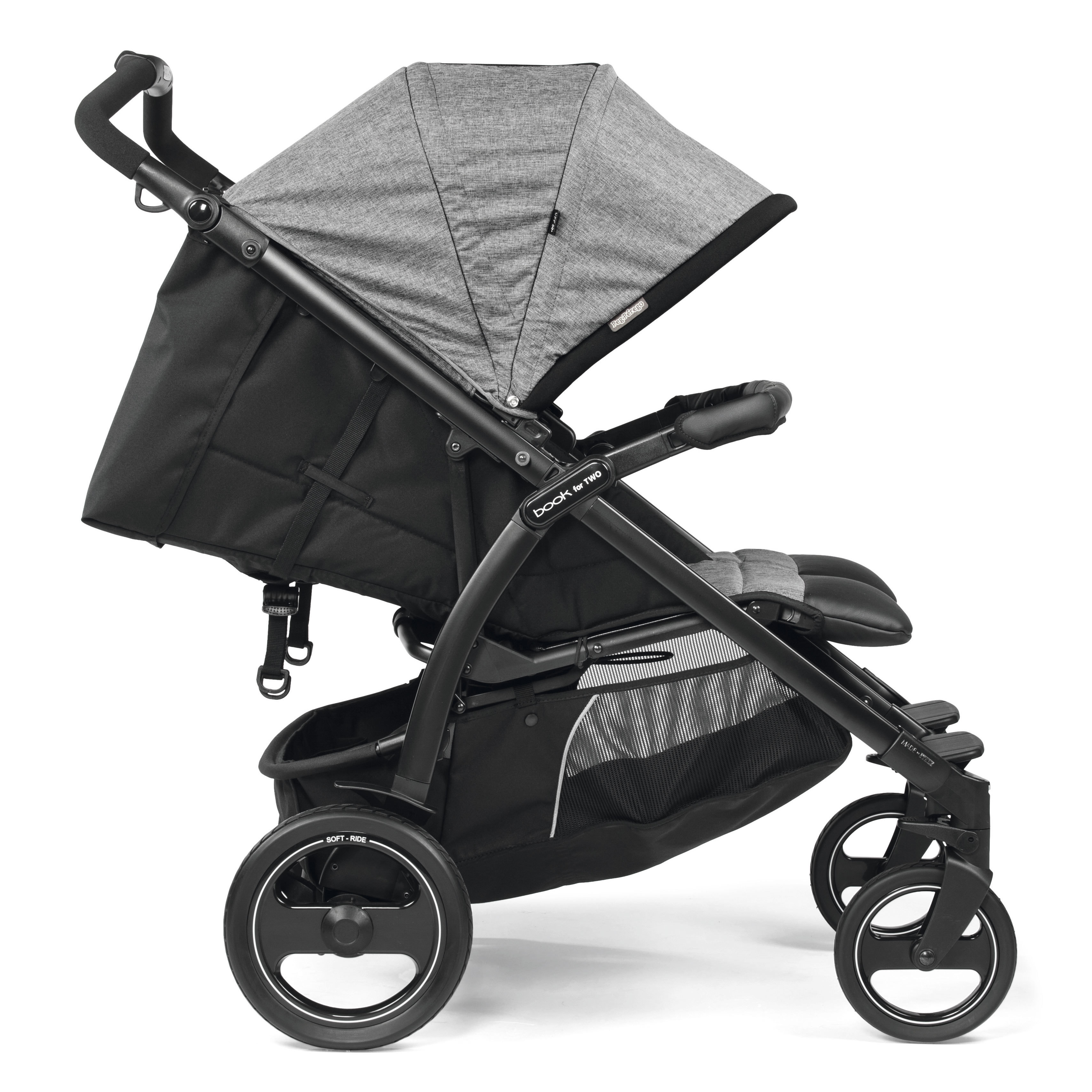 Коляска прогулочная для двойни Peg-Perego Book For Two Cinder - фото 6