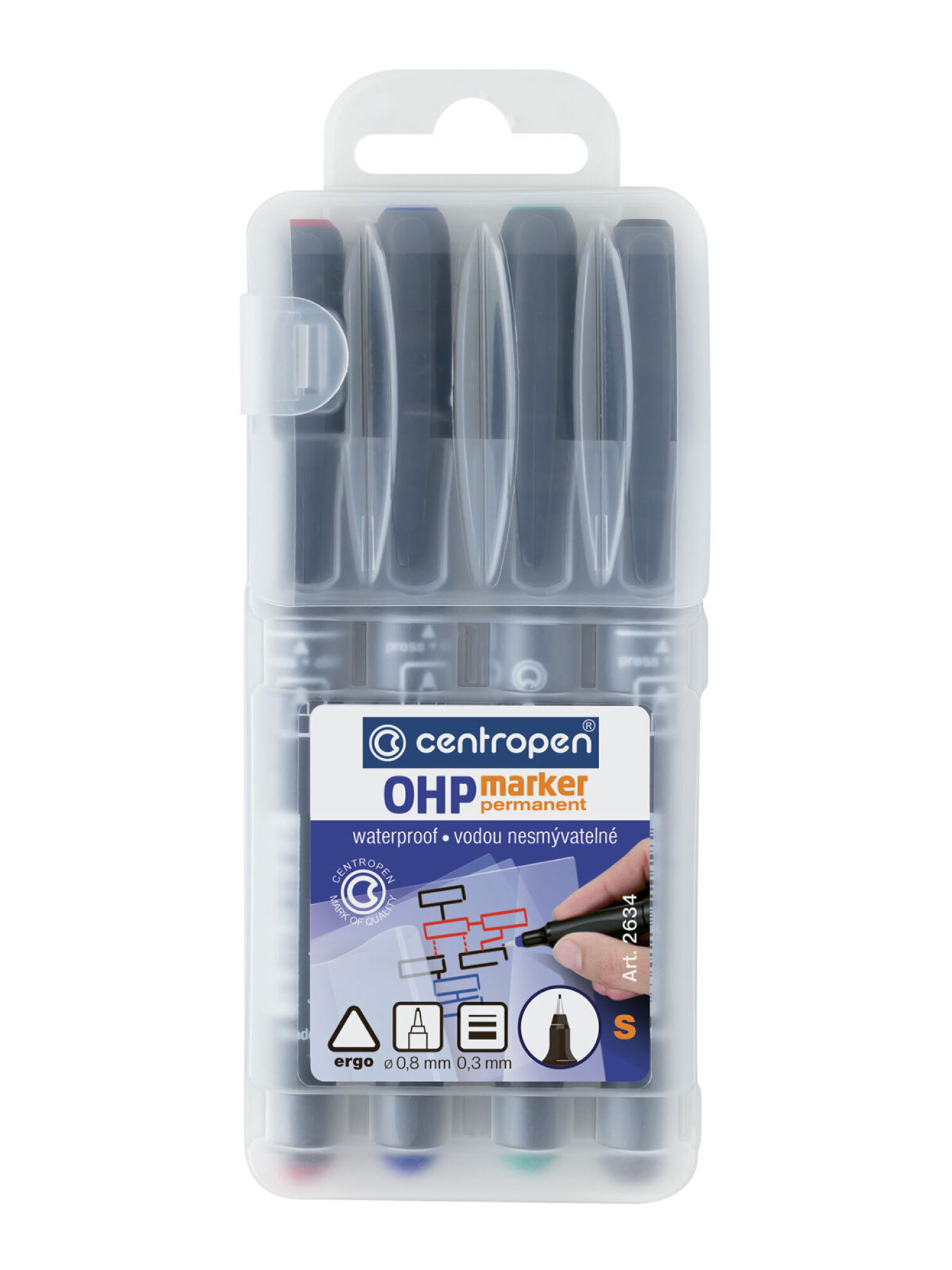 Маркеры Centropen перманентные 4 шт. - фото 6