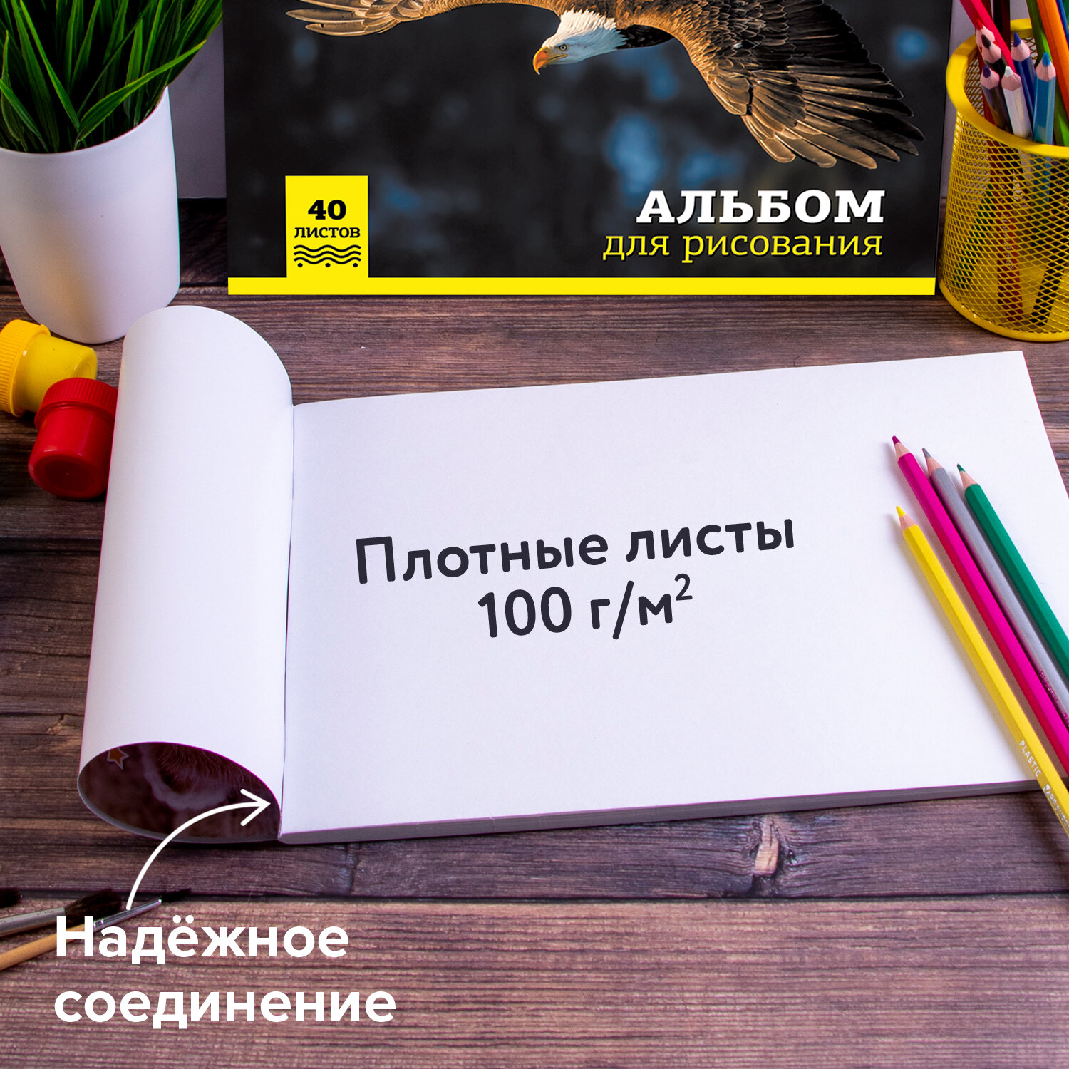 Альбом Brauberg А4 40 лист. 4 шт. - фото 4