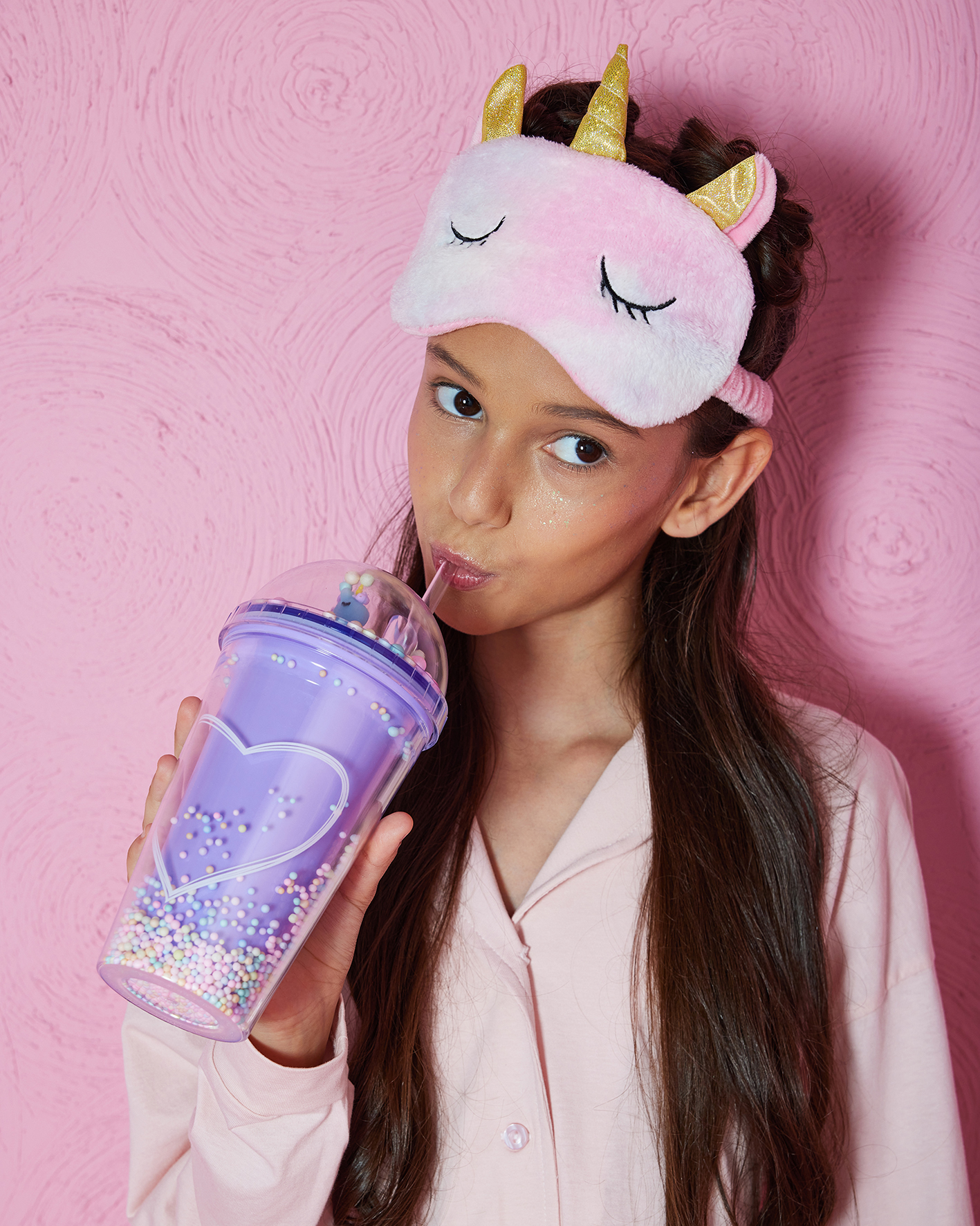 Стакан с трубочкой и крышкой FUTURINO Home W24FH-FH115-D7 - фото 1