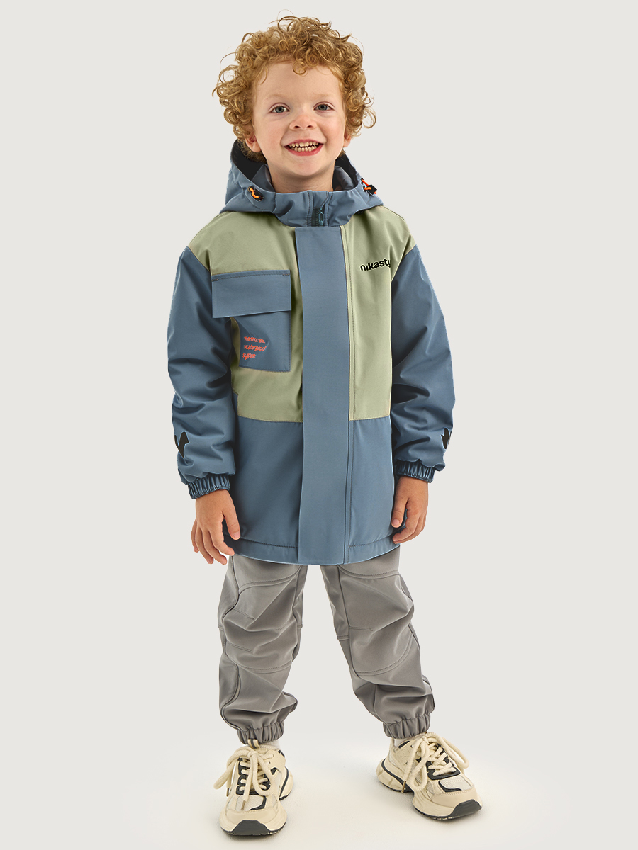 Куртка NIKASTYLE 4м5126 деним/фисташка - фото 1