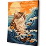 Картина по номерам Art sensation Кот в Лукоморье в ассортименте