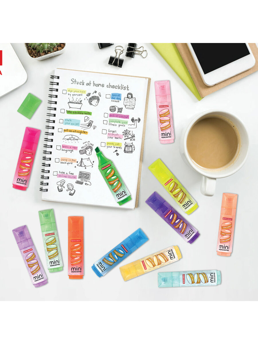 Текстовыделители Brauberg 12 цв. - фото 17