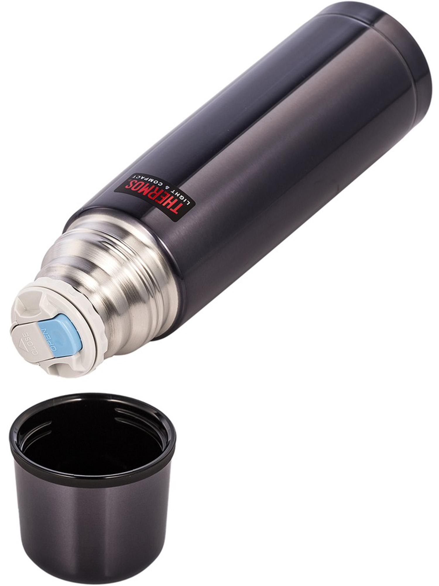 Термос для чая кофе 500 мл THERMOS FBB-500 синий – нержавеющая сталь герметичный тепло/холод 12/24 часа - фото 9