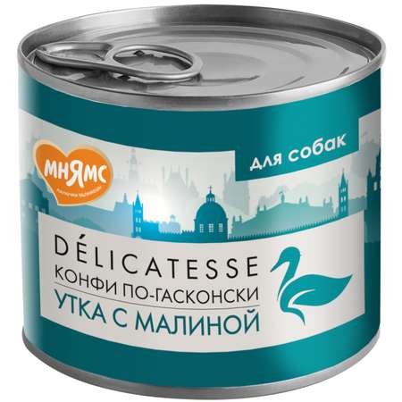 Корм для собак Мнямс 200г Конфи по-гасконски для всех пород паштет из утки с малиной консервированный