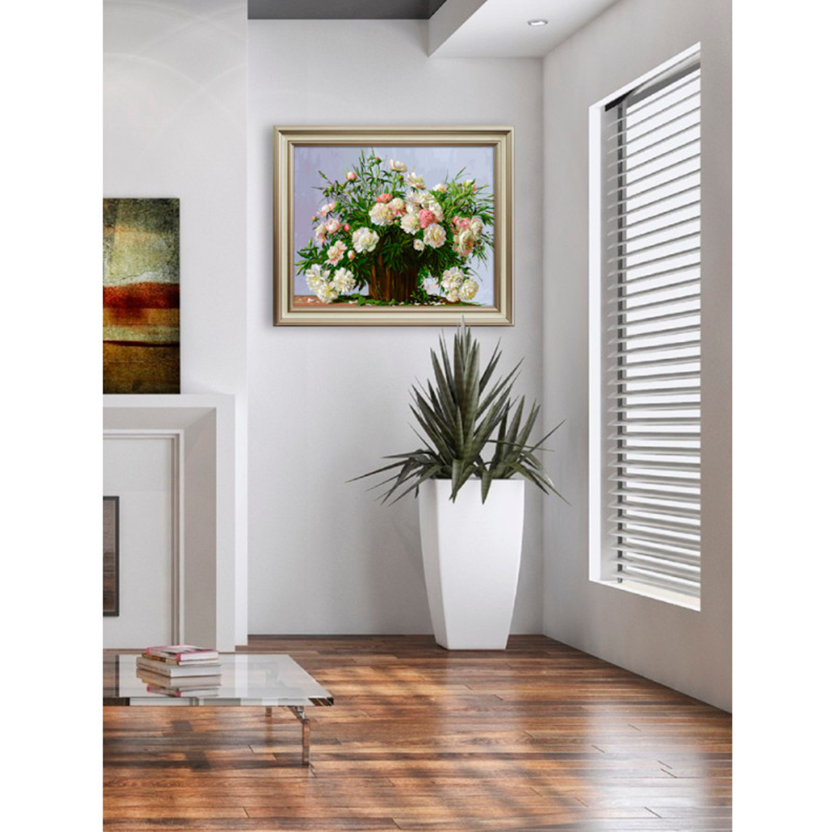 Картина по номерам Белоснежка Пионовое настроение - фото 6