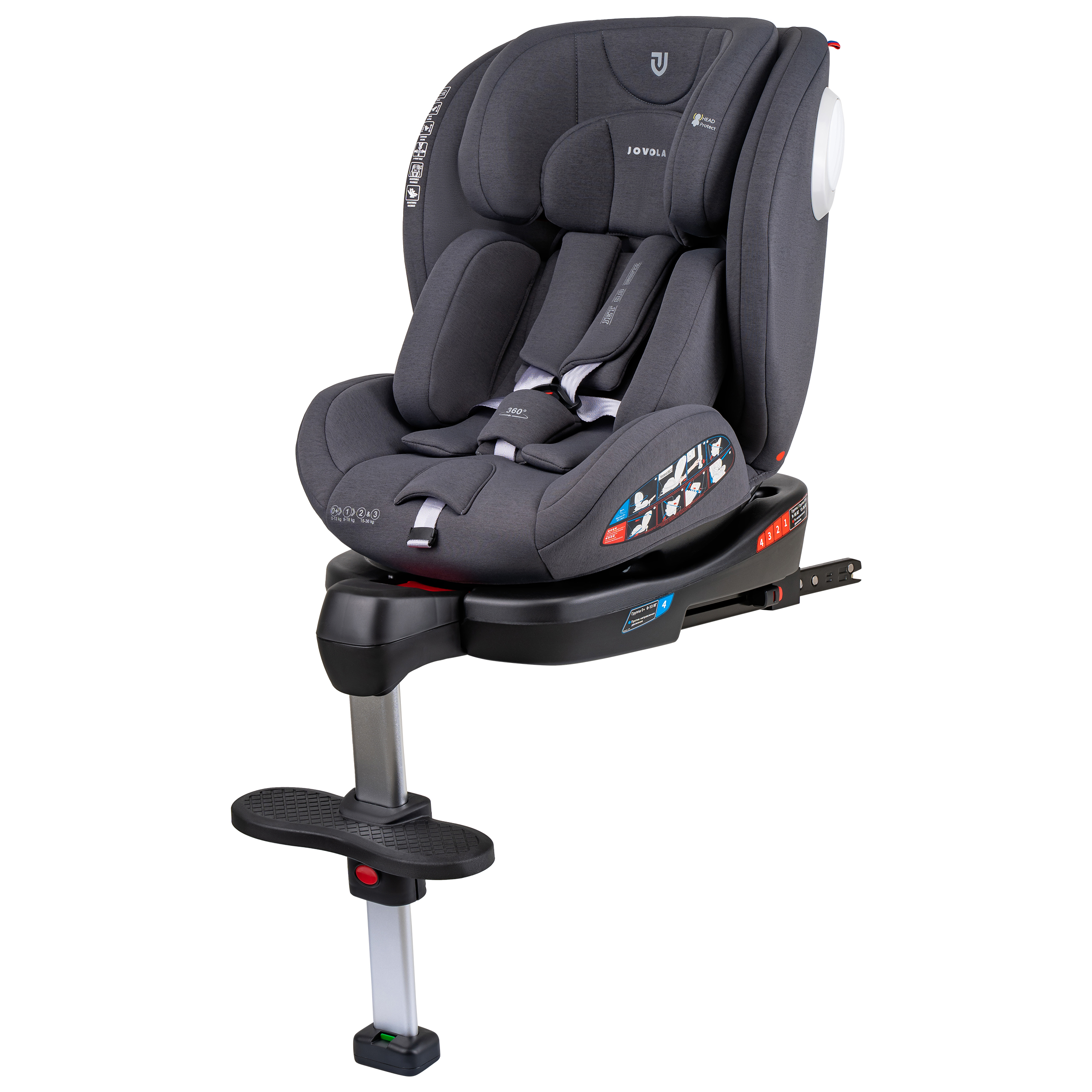 Автокресло JOVOLA Jet Isofix 0+/1/2/3 (0-36 кг) - фото 10