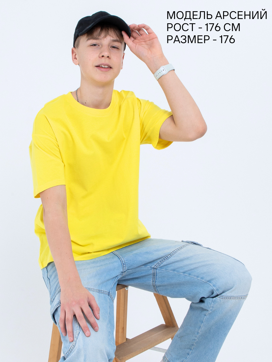 Футболка STELLA MODA 11601._светло-желтый - фото 2