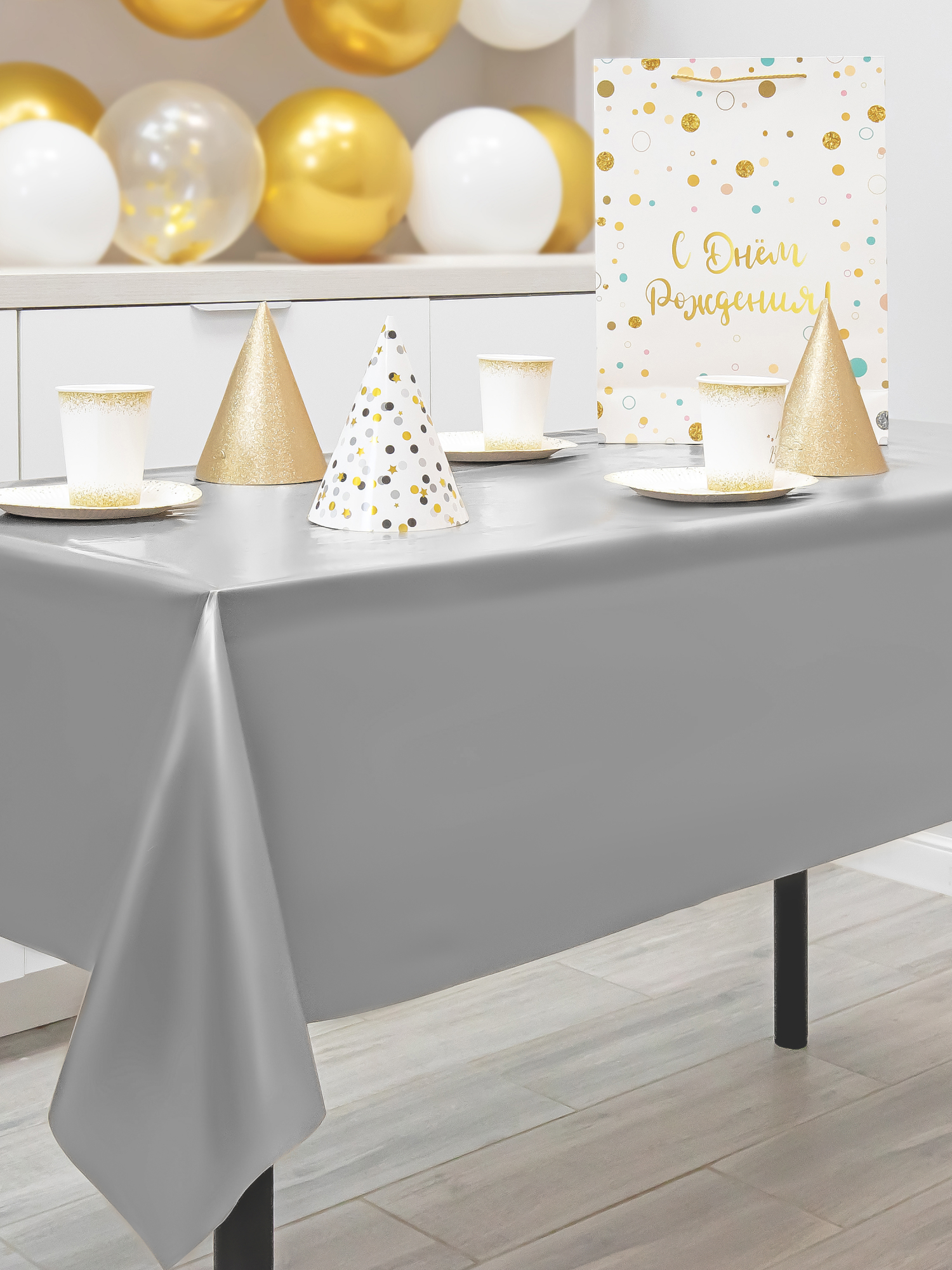 Скатерть на стол праздничная новогодняя VILINA Фиеста 110х140 см. - фото 6