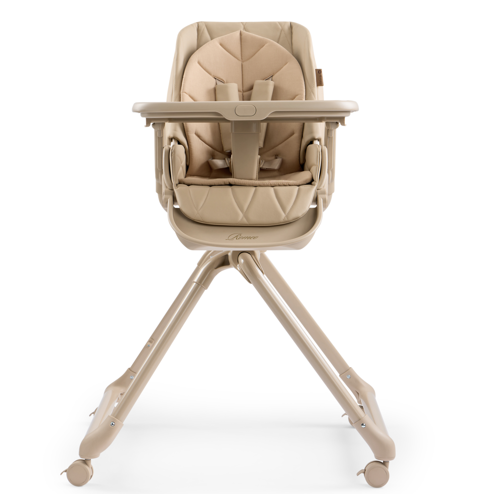 Стульчик для кормления Happy Baby ROMEO бежевый - фото 8