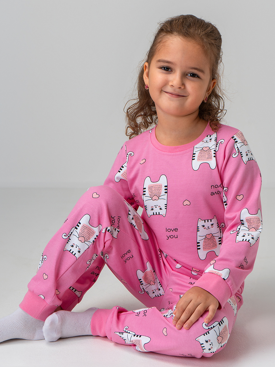 Пижама HappyFox HF00920розовый.коты - фото 8