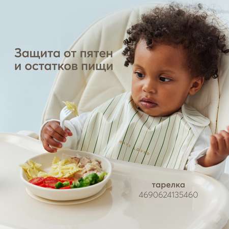 Нагрудник Happy Baby текстиль 2 шт.