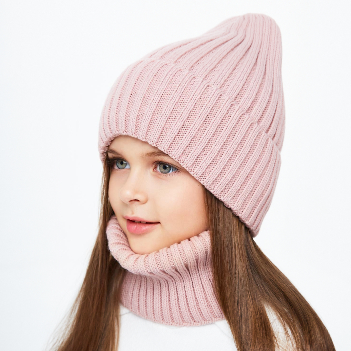 Шапка и снуд KUBRIO KU-H-35-pumpk-Dpink - фото 1