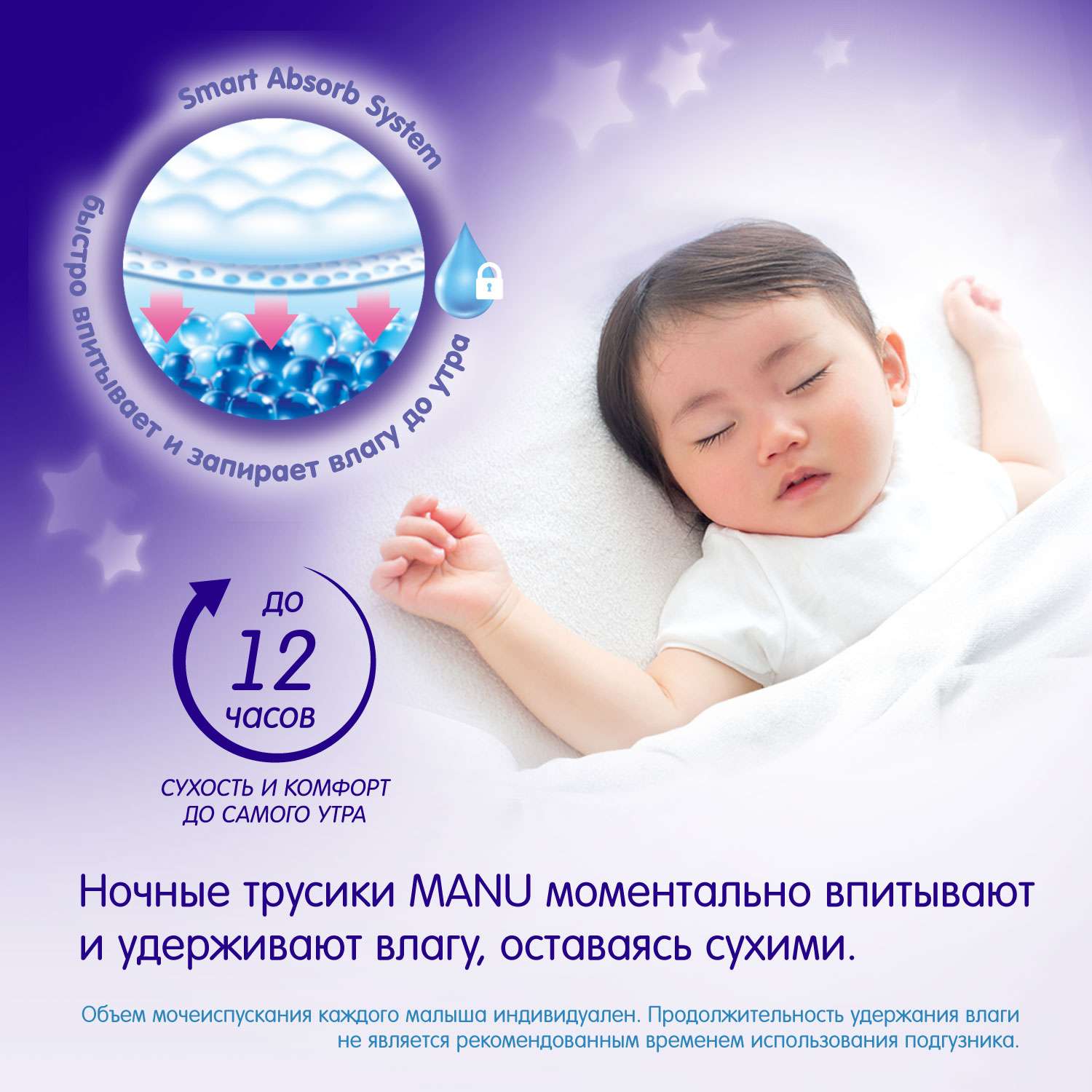 Трусики MANU ночные M (6-11 кг) 23 шт. - фото 5