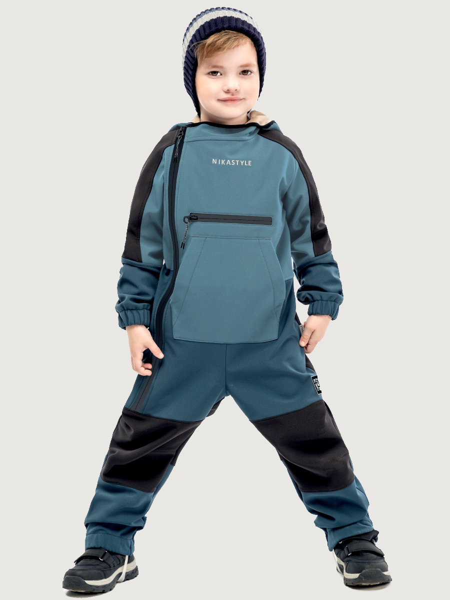 Комбинезон NIKASTYLE 8л17525 мох/деним - фото 1