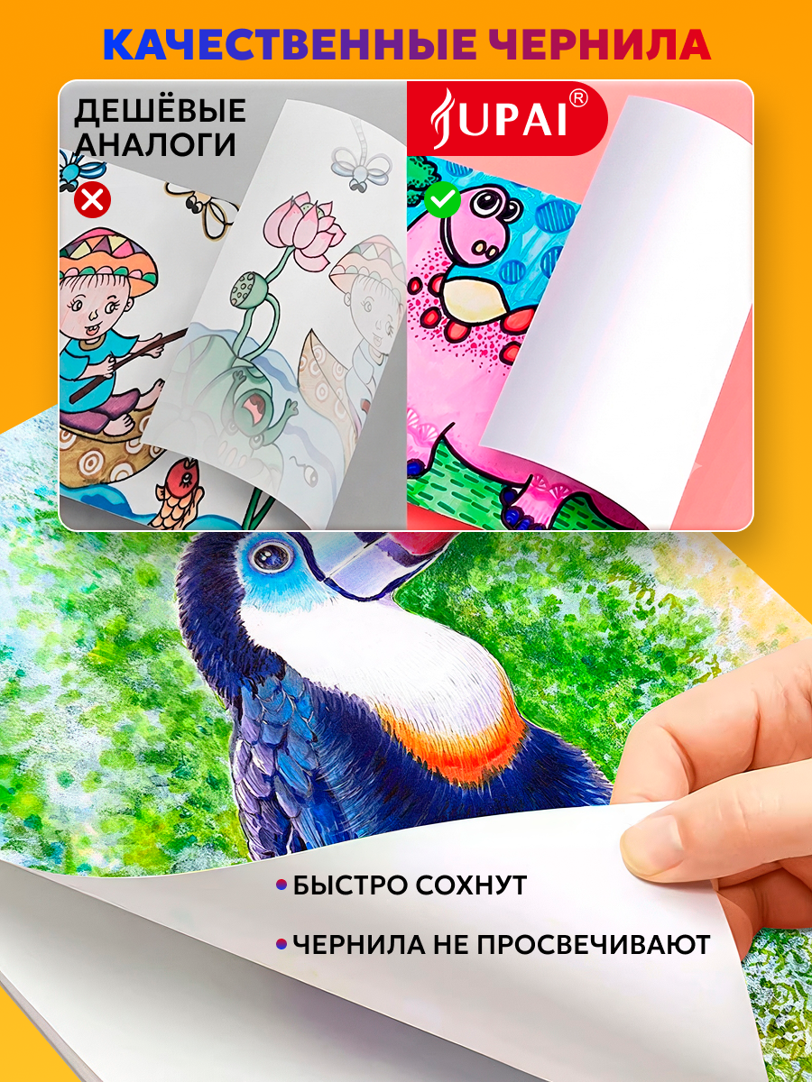 Скетчмаркеры Jupai 48 шт. - фото 7