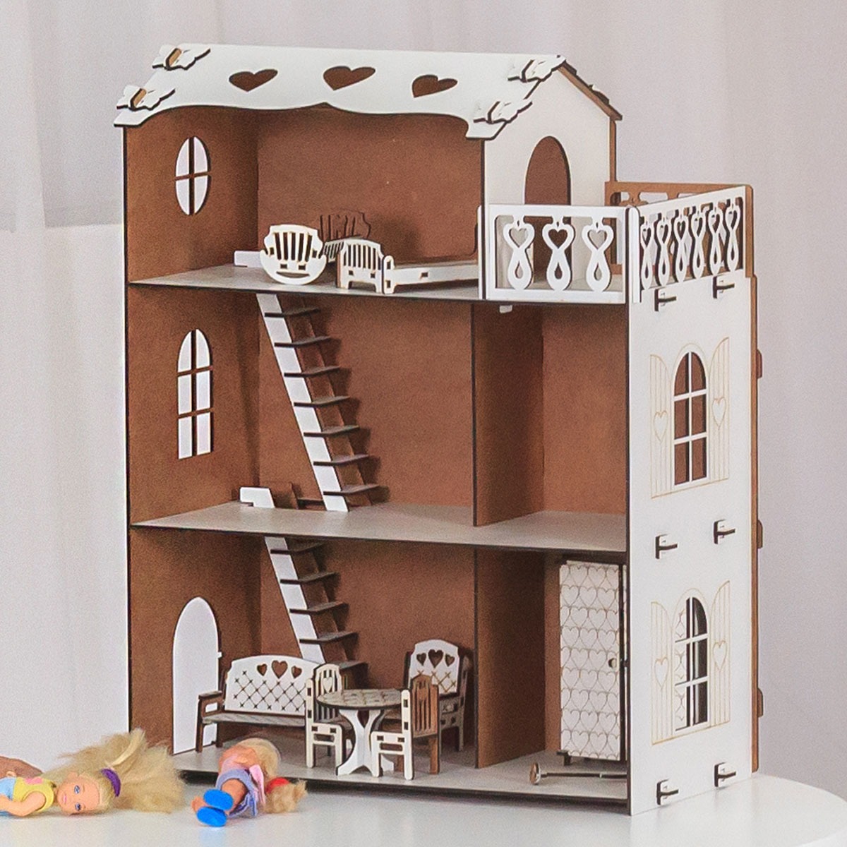 Домик для кукол Pema kids с мебелью Варя+Мебель - фото 1