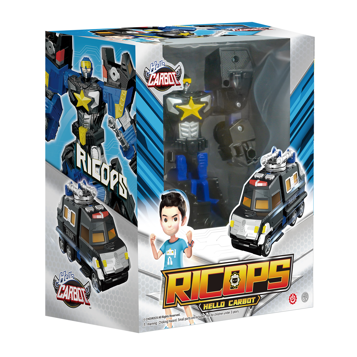 Игровой набор Hello Carbot Трансформер Ricops 16 см S7 - фото 18