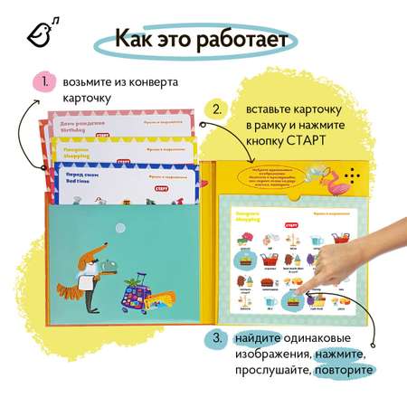 Книга интерактивная VoiceBook Мой первый английский Фразы и выражения 20006