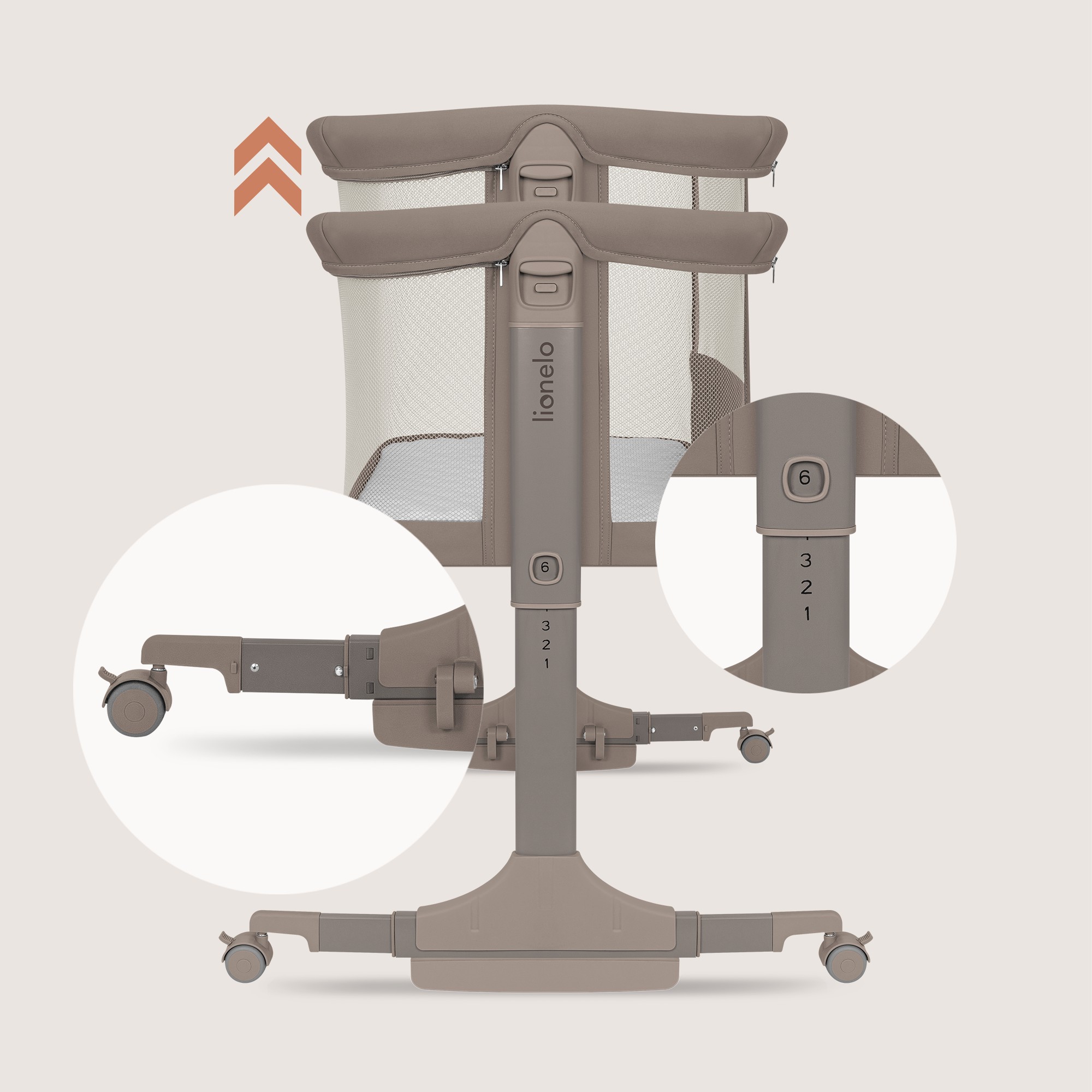 Колыбель Lionelo Pari коричневый - фото 7