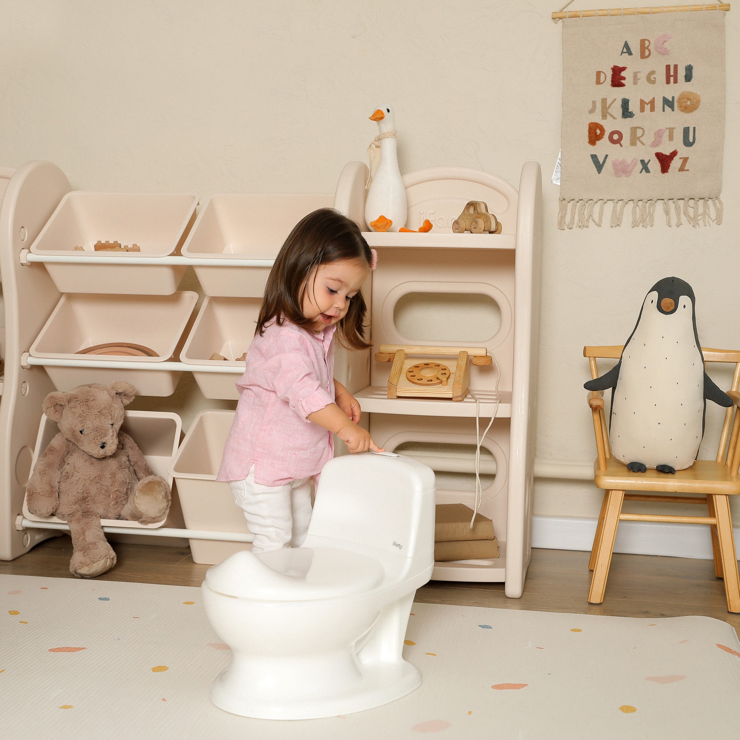 Детский горшок Ifam Easy doing baby potty со звуком белый - фото 2