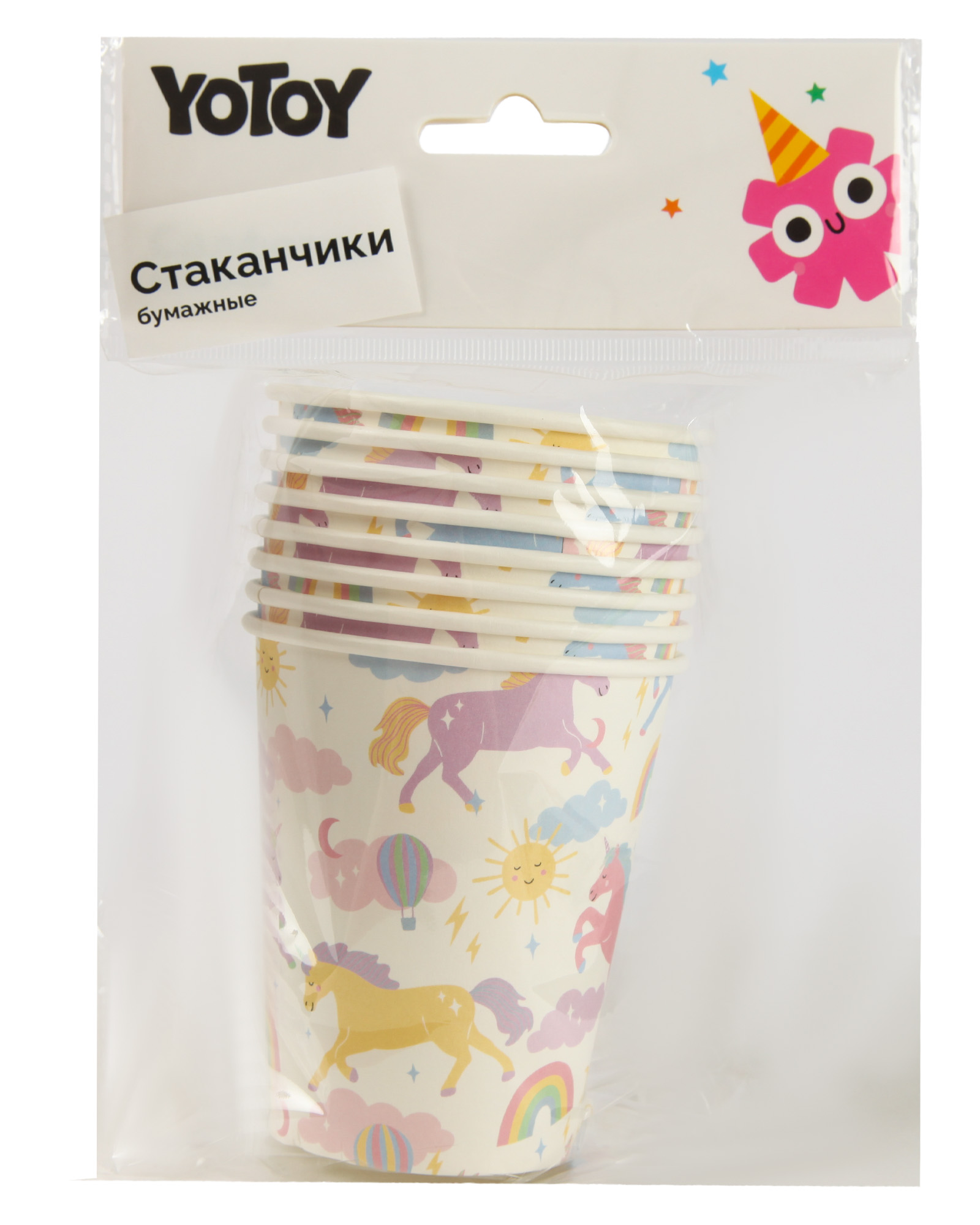 Стаканчики Yotoy Единороги 9см 8шт - фото 6