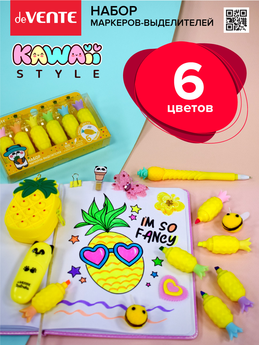 Текстовыделители deVENTE 4 шт. - фото 9