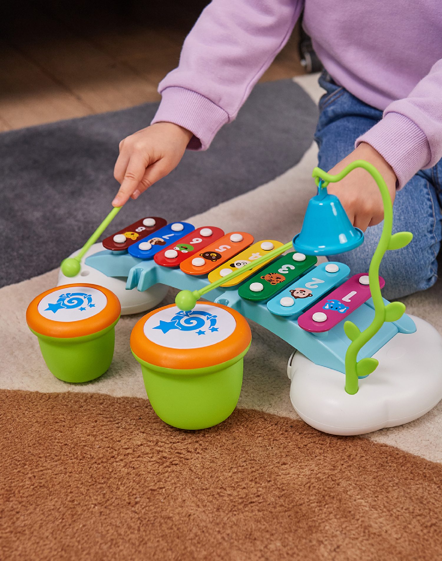 Игрушка музыкальная BabyGo Мини металлофон - фото 4