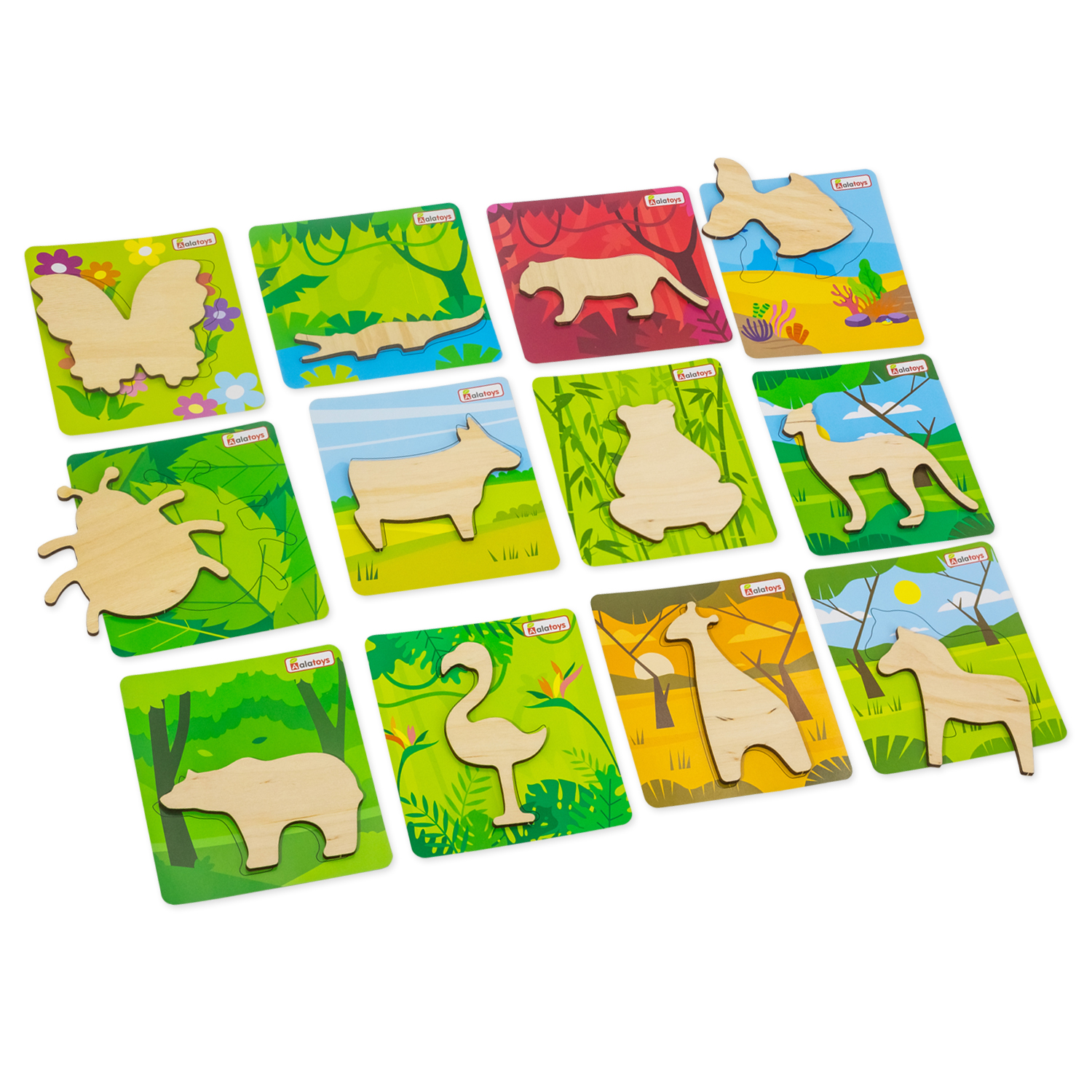 Настольная игра Alatoys Пазл Животные в ассортименте - фото 6
