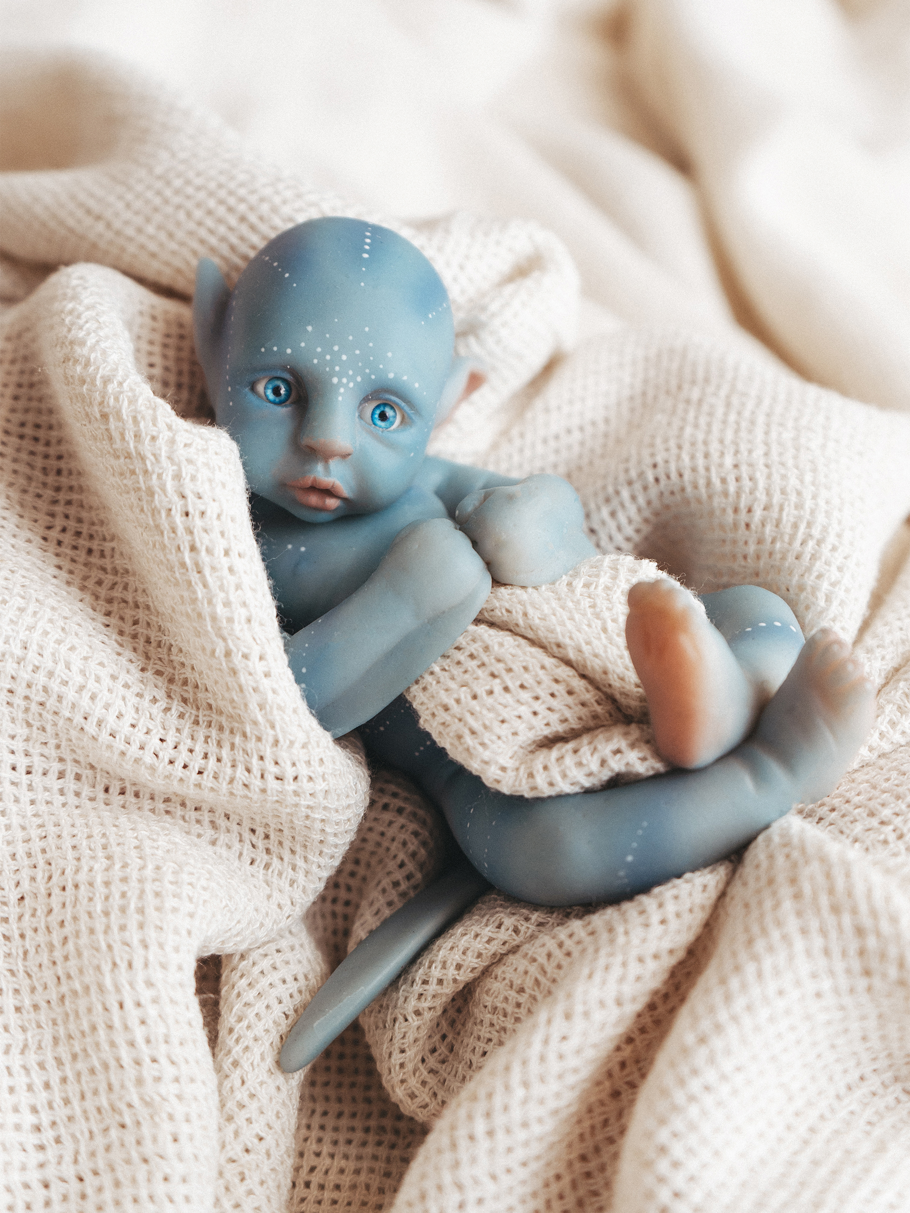 Кукла мини Magic Manufactory Magic Galaxy Пупс Нави голубой высота 20 см NMM-0004 - фото 1