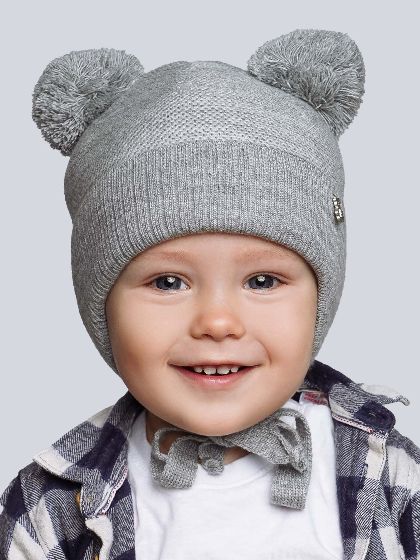 Шапка ПриКиндер M1-2119 Цвет: Серый - фото 8