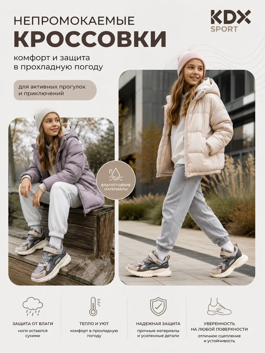 Кроссовки KDX KLFW-2 beige - фото 3